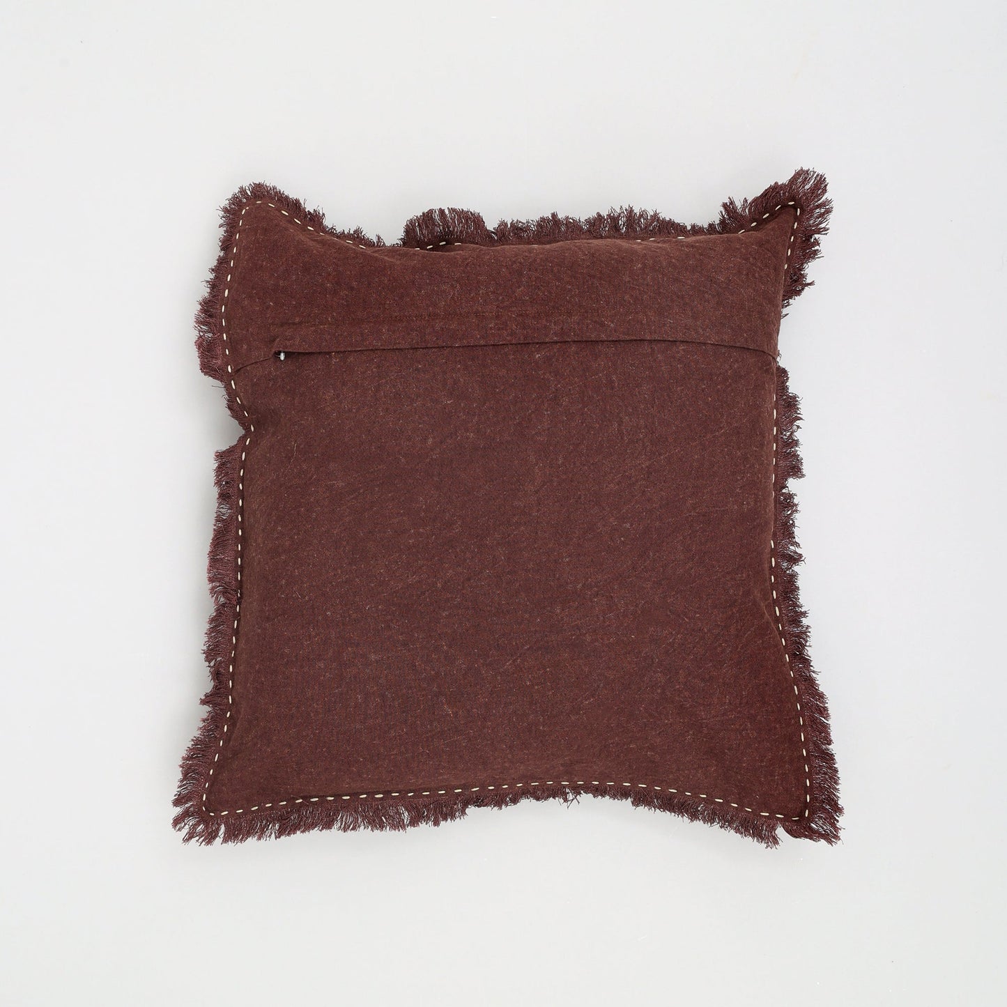 The Handwoven Fringe Cotton-Linen Pillow