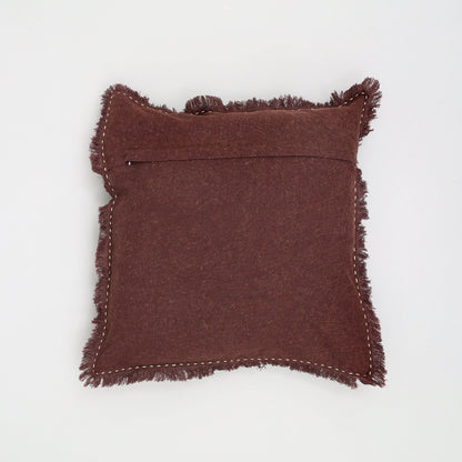 The Handwoven Fringe Cotton-Linen Pillow
