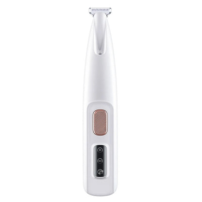 New Dog Paw Trimmer With LED Light Fully Waterproof Pet Hair Trimmer With LED Display Dog Clippers For Grooming 18mm Widen Blade