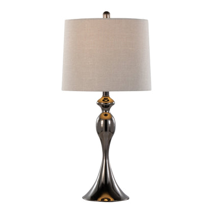 Ashland 27" Contemporary Metal Table Lamp Set of 2