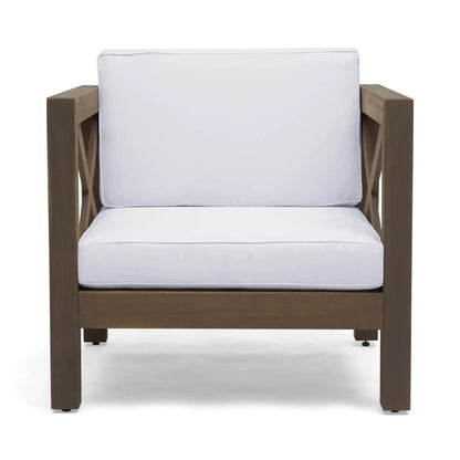 Brava Mid-Century Modern Club Chair with Water Resistant Cushions