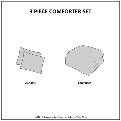 King/Cal King Fur Down Alternative Comforter Mini Set