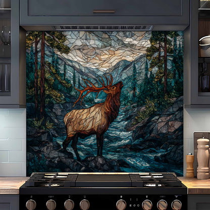 Mountain Call – Tempered Glass Backsplash For Rustic Kitchens
