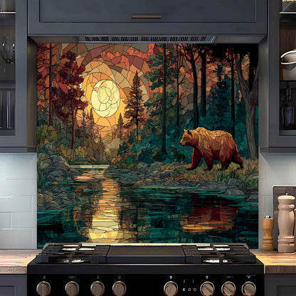 Sunset Trek Stove Splashback – Tempered Glass Backsplash For Nature Lovers