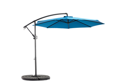 10ft Offset Hanging Market Patio Umbrella with Easy Tilt Adjustment