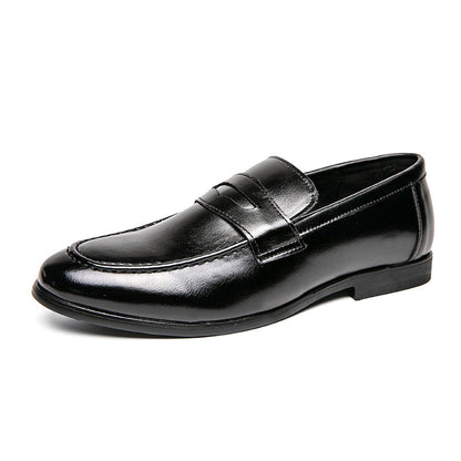 Pointed Toe Minimalist Leather Shoes In British Style