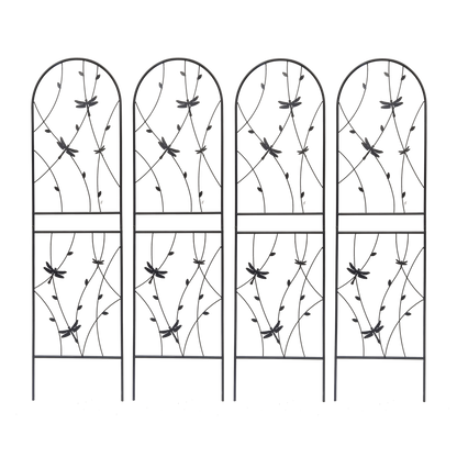 2 Pack Metal Garden Trellis 71" x 19.7" Rustproof Trellis for Climbing Plants