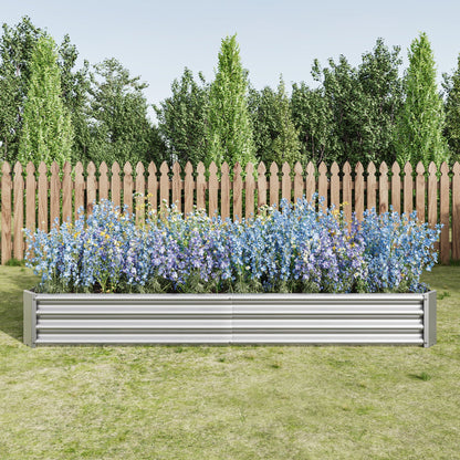 Raised Garden Bed Kit - Metal 7.6x3.7x0.98 ft