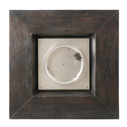 Anchorage 32'' Wood Square MGO Fire Pit Brown - 40,000 BTU