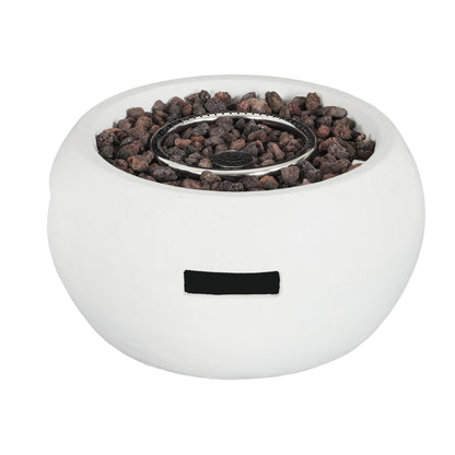 Patio MGO Propane Fire Pit, 40,000 BTU, White