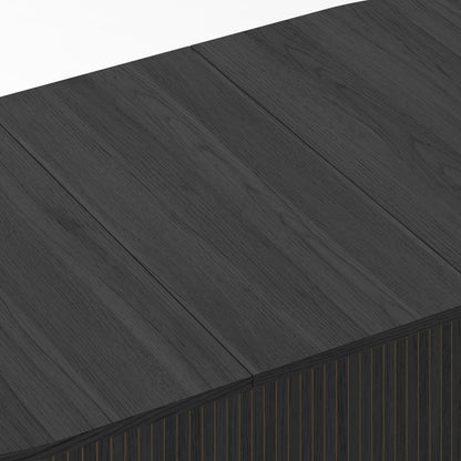 55.11'-70.86' Extendable Dining Table with Striped Legs