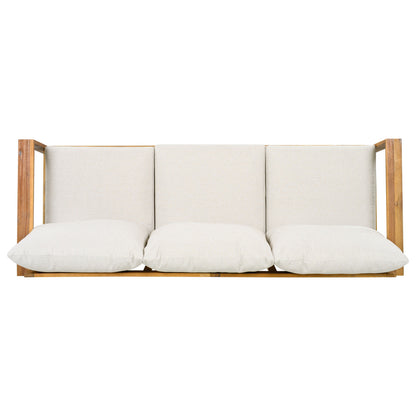 Outdoor 3pcs Acacia Sectional Patio Sofa Set