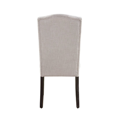 Gerardo Linen Weathered Dining Chair (Set of 2) - Beige