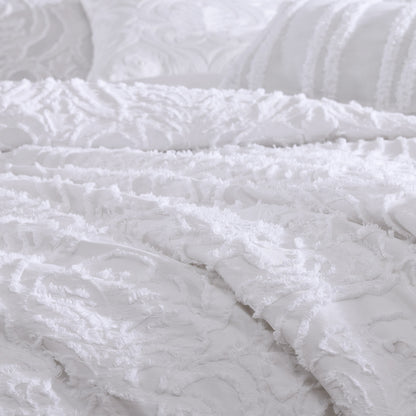 Rhapsody 6 Pc Cotton Clip Jacquard Bedding Ensemble