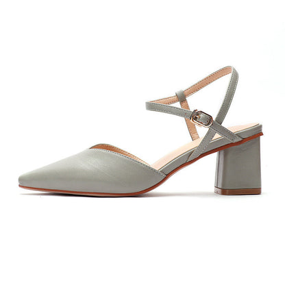 Fuhao 2020 Women's High Heel Sandals with Ankle Strap