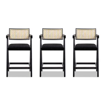 25.5" The Milano Ascensore™ Bar Stools — Set of Three
