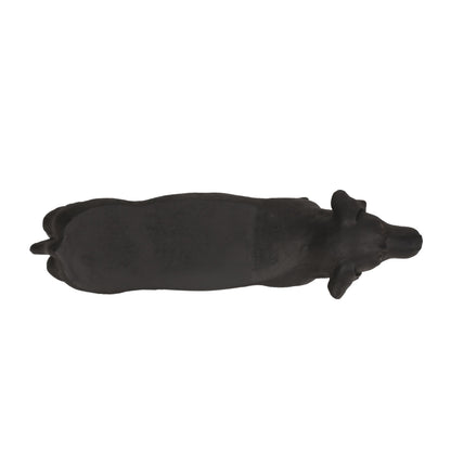 MGO Dog Bench - Outdoor Labrador Design, Matte Black