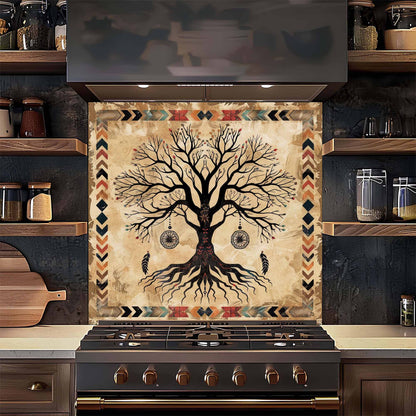 Mystic Dream Kitchen Backsplash – Tree of Life Glass Backsplash for Stove