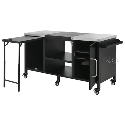 K&K 72.4' Large Grill Table for Big Green Egg