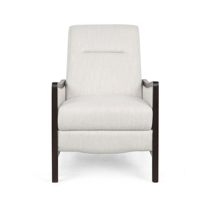 Drury Contemporary Fabric Upholstered Pushback Recliner