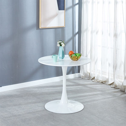 Mid-Century Tulip Table With Round Top and Pedestal Base