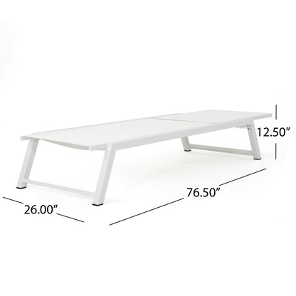 Myers Chaise Lounge White