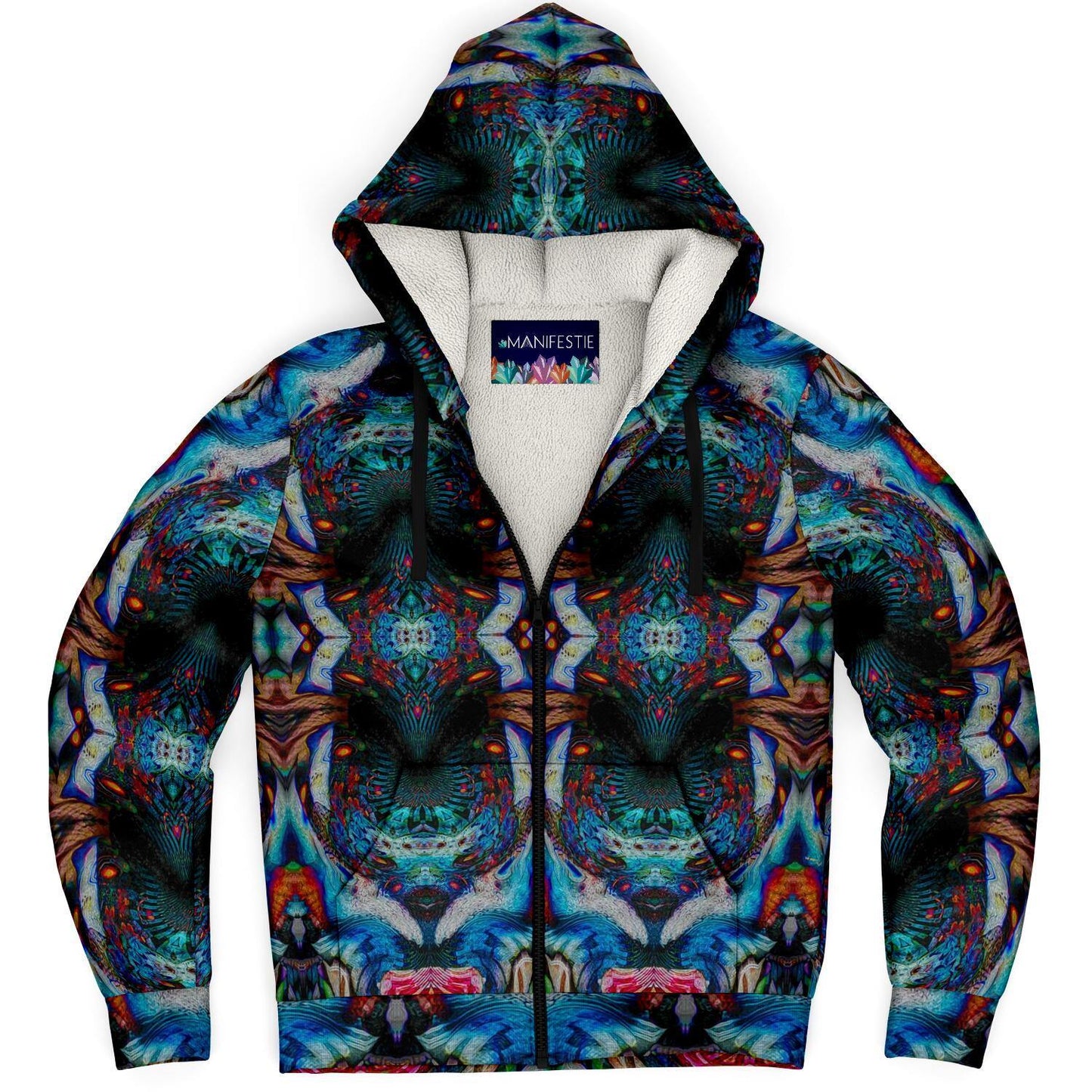 Third Eye Premium Sherpa Lined Zip Hoodie