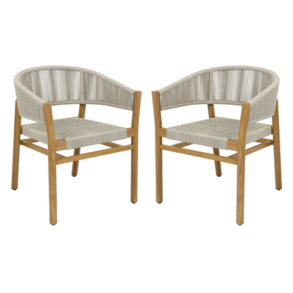 Outdoor Accent Chair Set 2 Person Seating Group