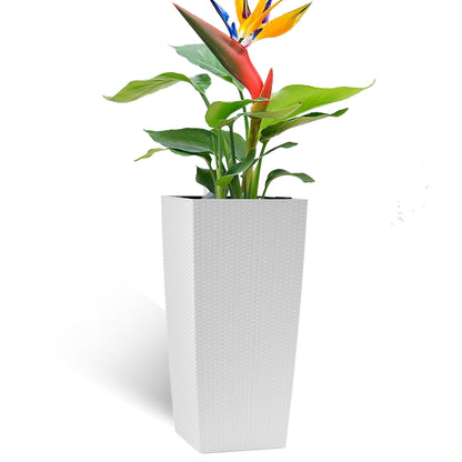 30 in Tall Large Flower Pot Planter with Self-Watering Drainage Holes
