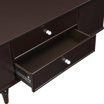 Modern Rectangle Coffee Table with Four Drawers