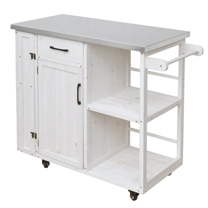 Outdoor Kitchen Island Fir Wood Prep Station