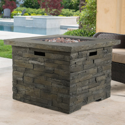 33' SQUARE MGO FIRE PIT - 40000 BTU.
