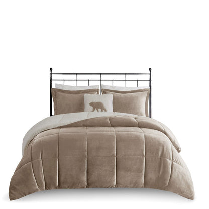 King Plush to Sherpa Down Alternative Comforter Set