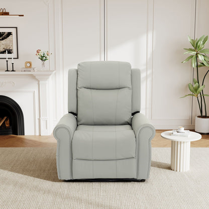 Manual Recliner Chair with 270° Swivel, Massage & Heating