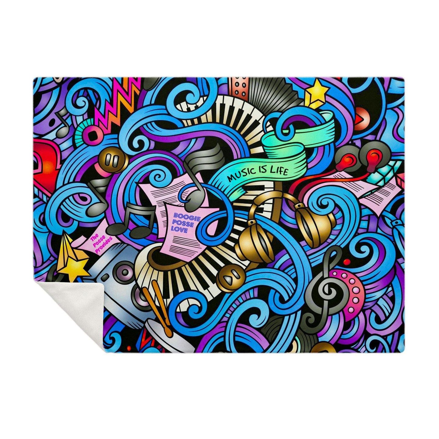Boogie Posse Premium Microfleece Blanket