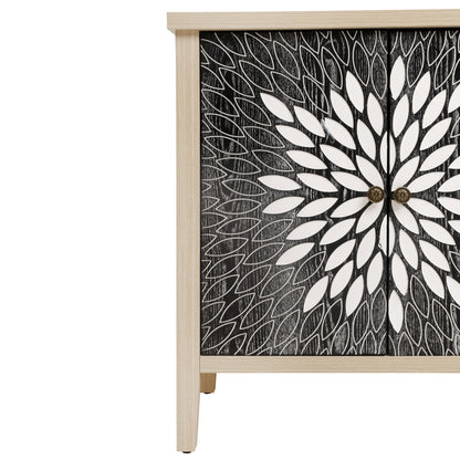 Sideboard Buffet Cabinet with 4 Doors and Adjustable Shelves