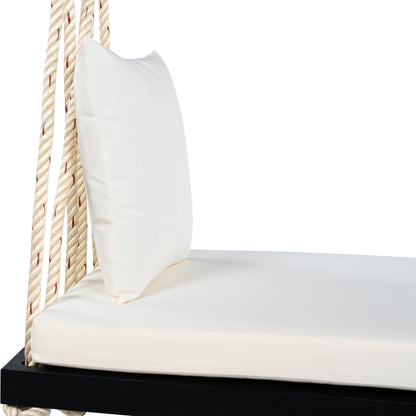 Patio Wooden Swing Chair Hanging Porch Swing Bench