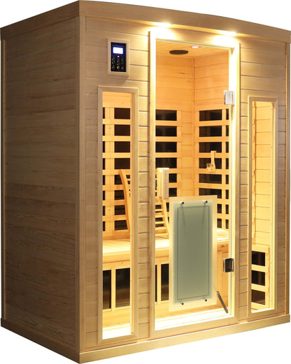 Low EMF Three person Far infrared sauna room (Roof & Floor)