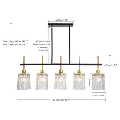 Modern Farmhouse 5-Light Dining Room Chandelier
