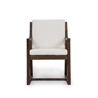 TREXM Patio Dining Table Set for 6 with Umbrella Hole