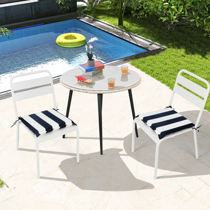4PCS Outdoor Patio Seat Cushion Replacement with Ties
