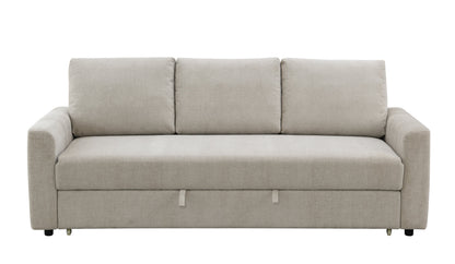 Leira Beige Linen Pull Out Sleeper
