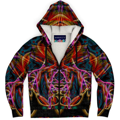 Midnight Gaze Premium Sherpa Lined Zip Hoodie