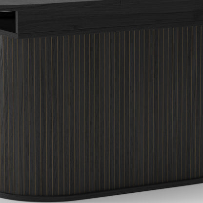55.11'-70.86' Extendable Dining Table with Striped Legs