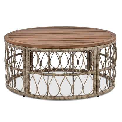 Bohemia-Inspired 4-Person Outdoor Seating Group With Removable Cushions