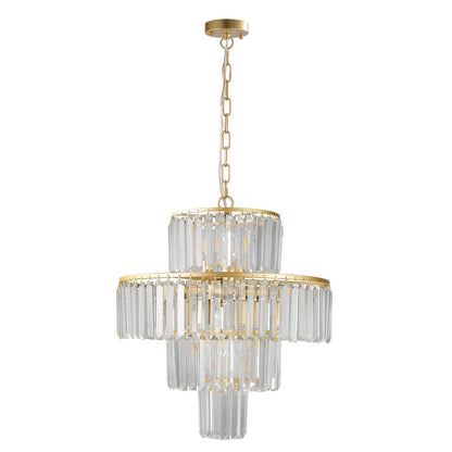 20' Modern Crystal Chandelier with Gold Finish