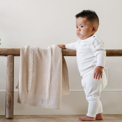 Heirloom Cotton Knit Receiving Blankets