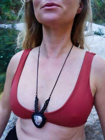 Dendrite Opal Macrame Necklace | Shakti Design | Stone of Abundance