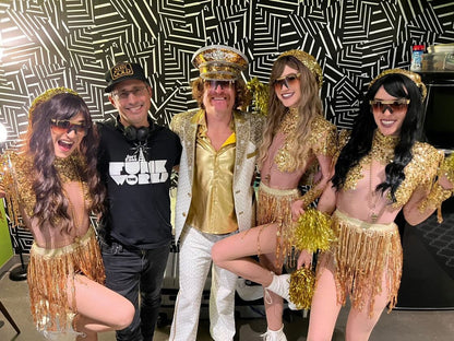 Athena Crystal Leotard with Skirt / Gold Sequin Bodysuit / Festival Outfit / Drag / Rhinestone Catsuit / Burning Man / Performer Costume