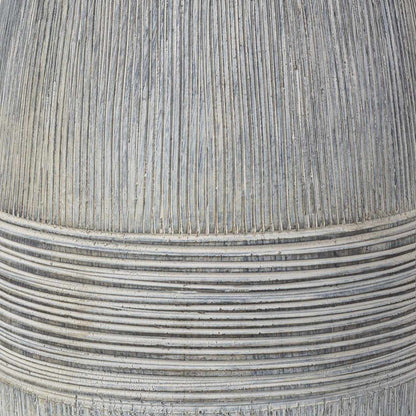 Mabayo Ribbed White Ceramic Table Lamp